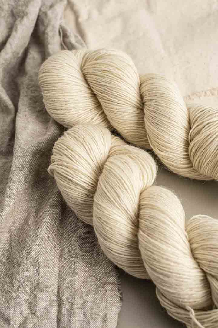 BFL Mohair Sock - Natural
