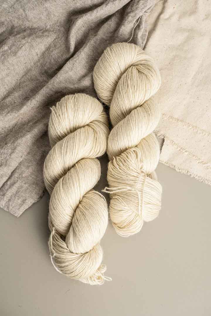 BFL Mohair Sock - Natural