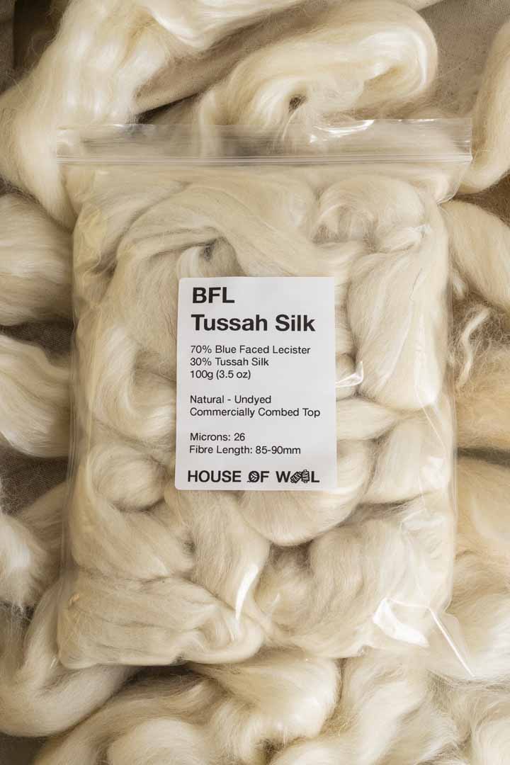 BFL Tussah Silk - Natural
