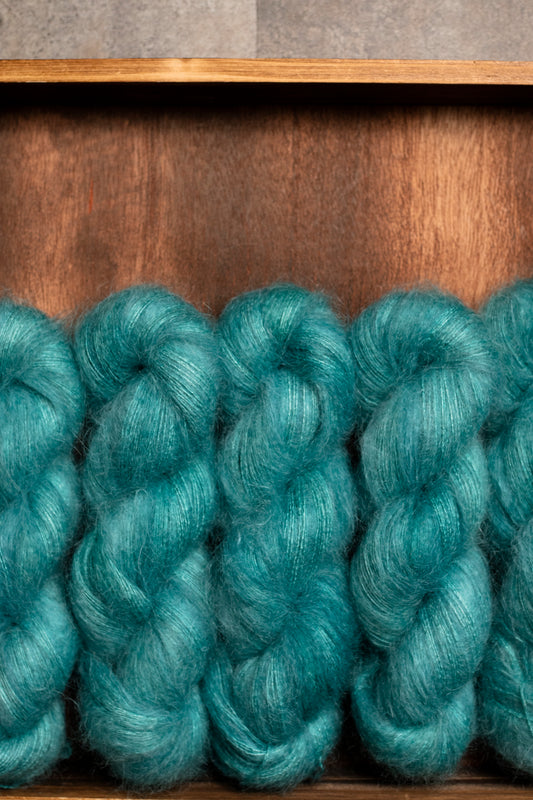 Teal's a Party - Mohair Silk Lace